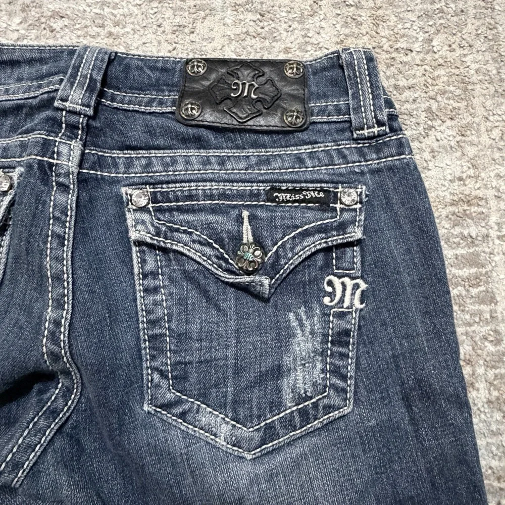 Miss Me Jeans Women 28 Skinny Low Rise Stretch Denim Medium Wash Signature 28x30 - Picture 9 of 10